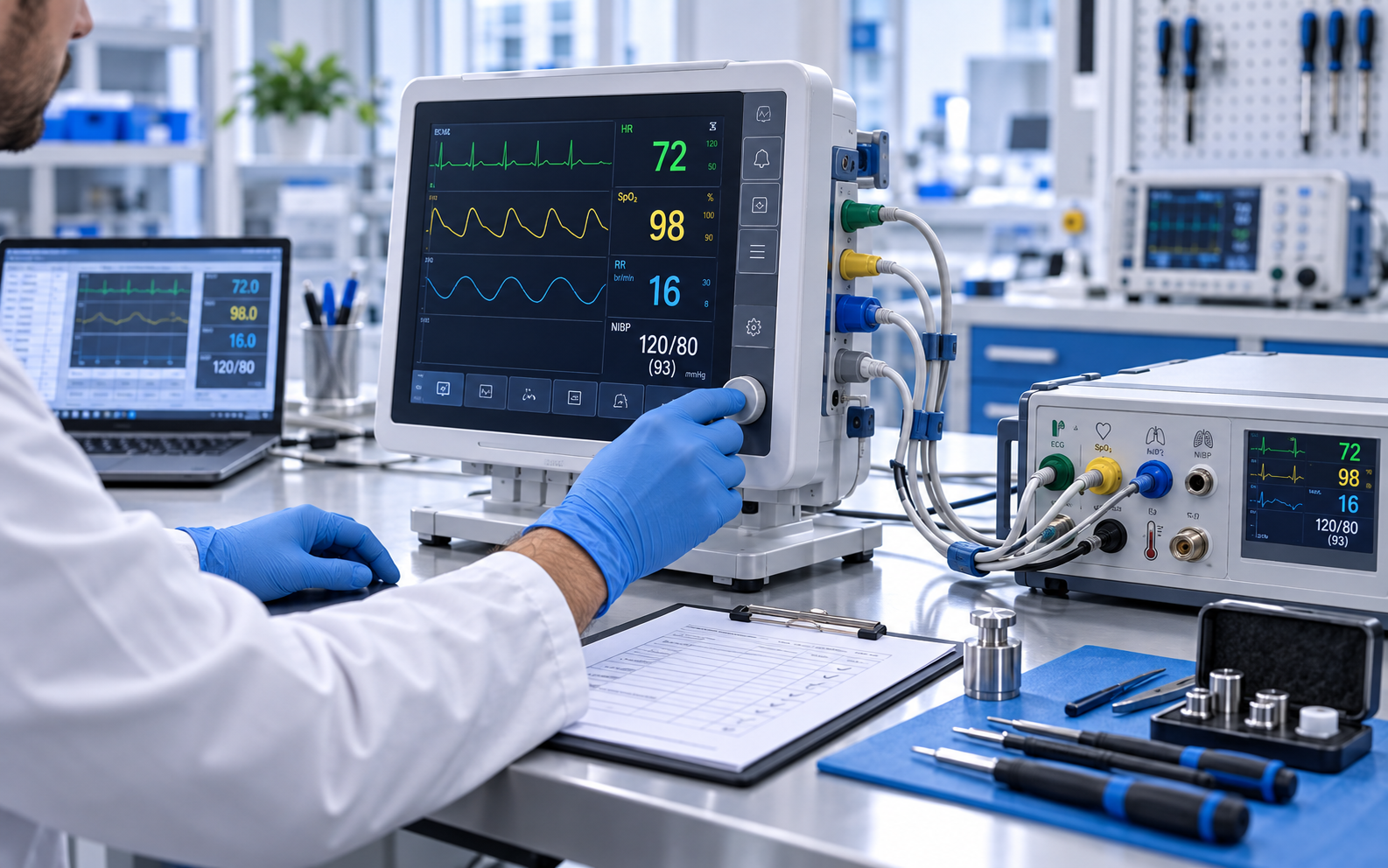 Capa de Calibração de equipamentos hospitalares: precisão também é segurança